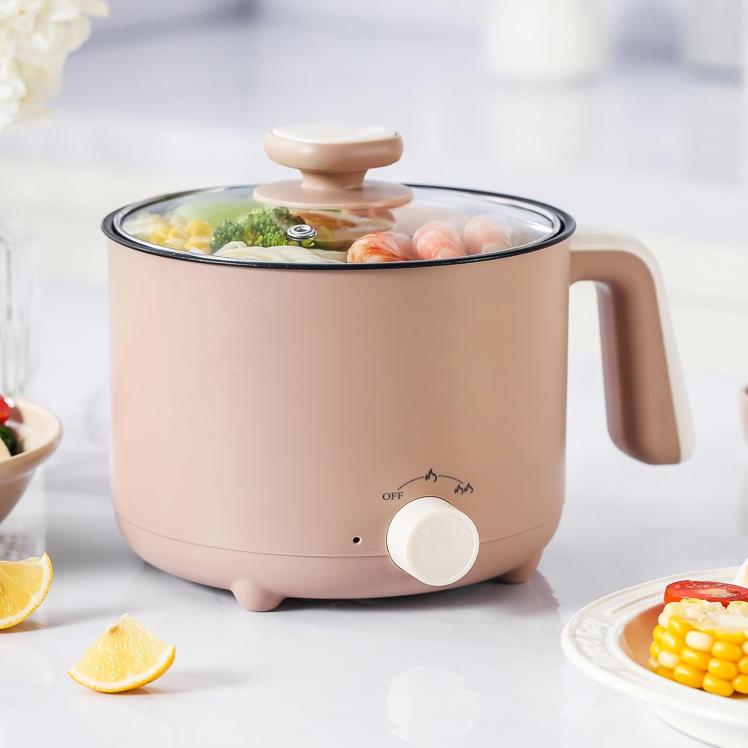 1.5L Hot Pot Electric Cooker, Ramen & Soup Pot