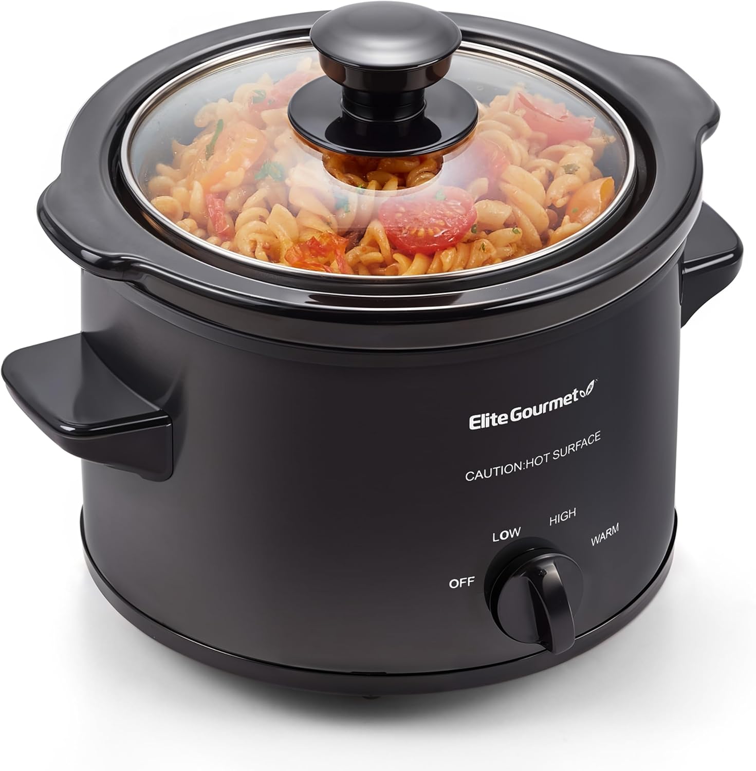 Elite Gourmet 1.5Qt Slow Cooker, Black