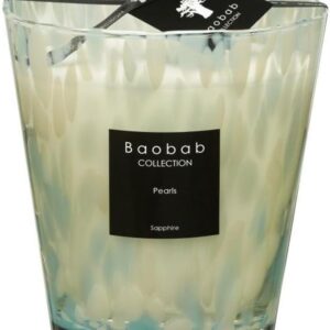 BAOBAB Max 16 Sapphire Candle, 16 oz, Blue Marbled Glass