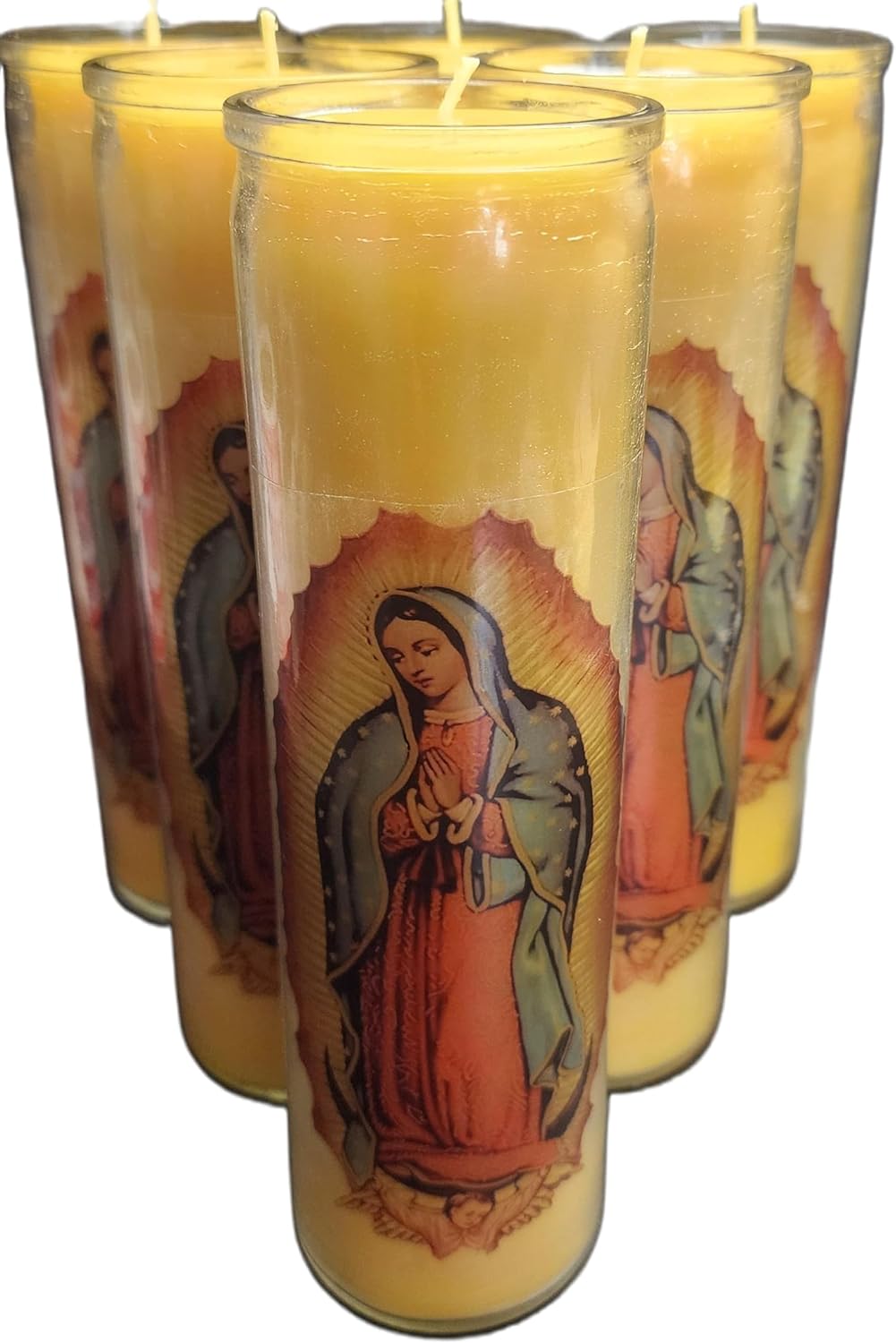 Our Lady of Guadalupe Beeswax Prayer Candle (100hrs)