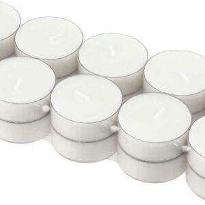 Stonebriar 20 Unscented Oversized Tea Lights – 9 Hr Burn