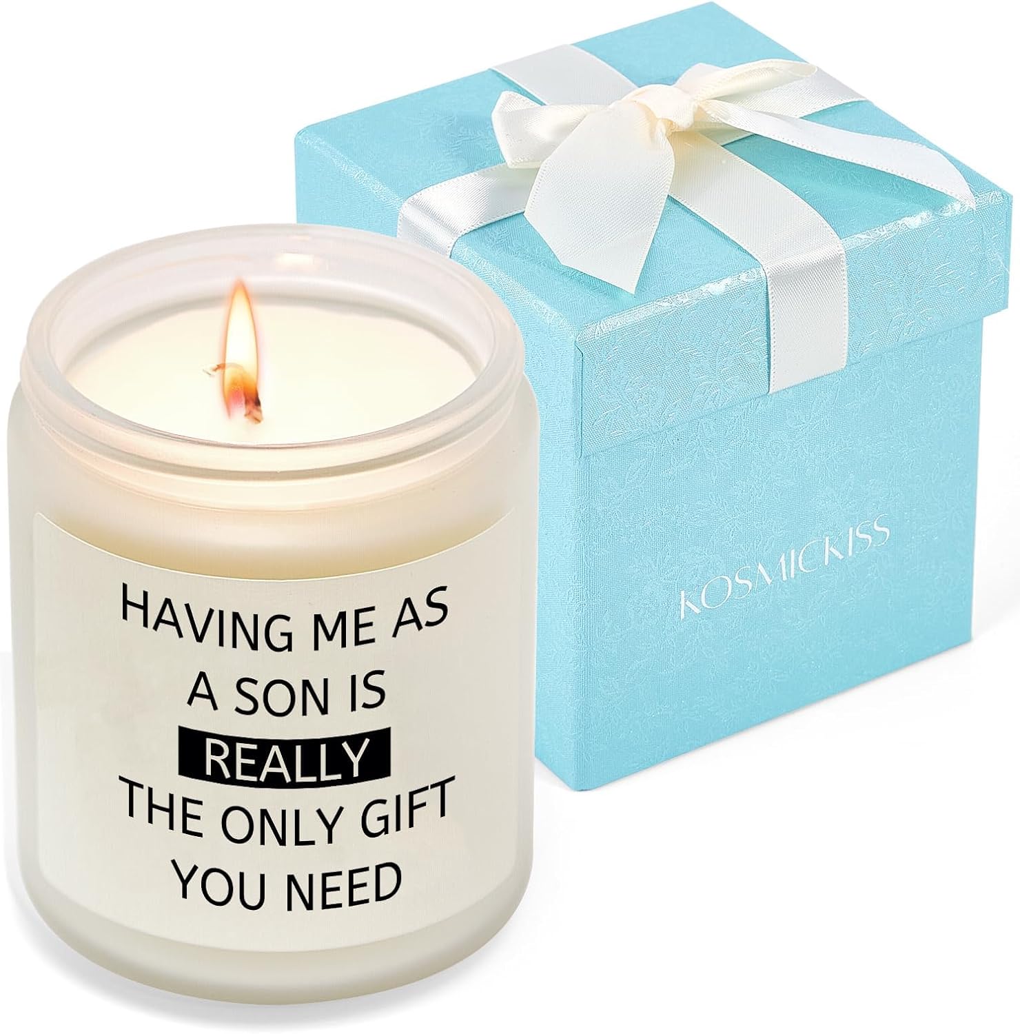 Heartfelt Dad Gift Candle - Unique Son's Gift for Parents