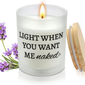 Lavender Candle Gift for Him - Romantic Valentine's Day Gift