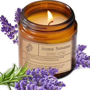 Organic Lavender Soy Candles - 7oz Non-Toxic Home Scent