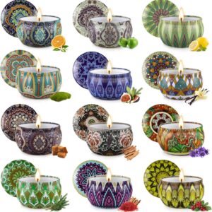 12-Pack Soy Candle Set – 12 Scents, Gift Box Included