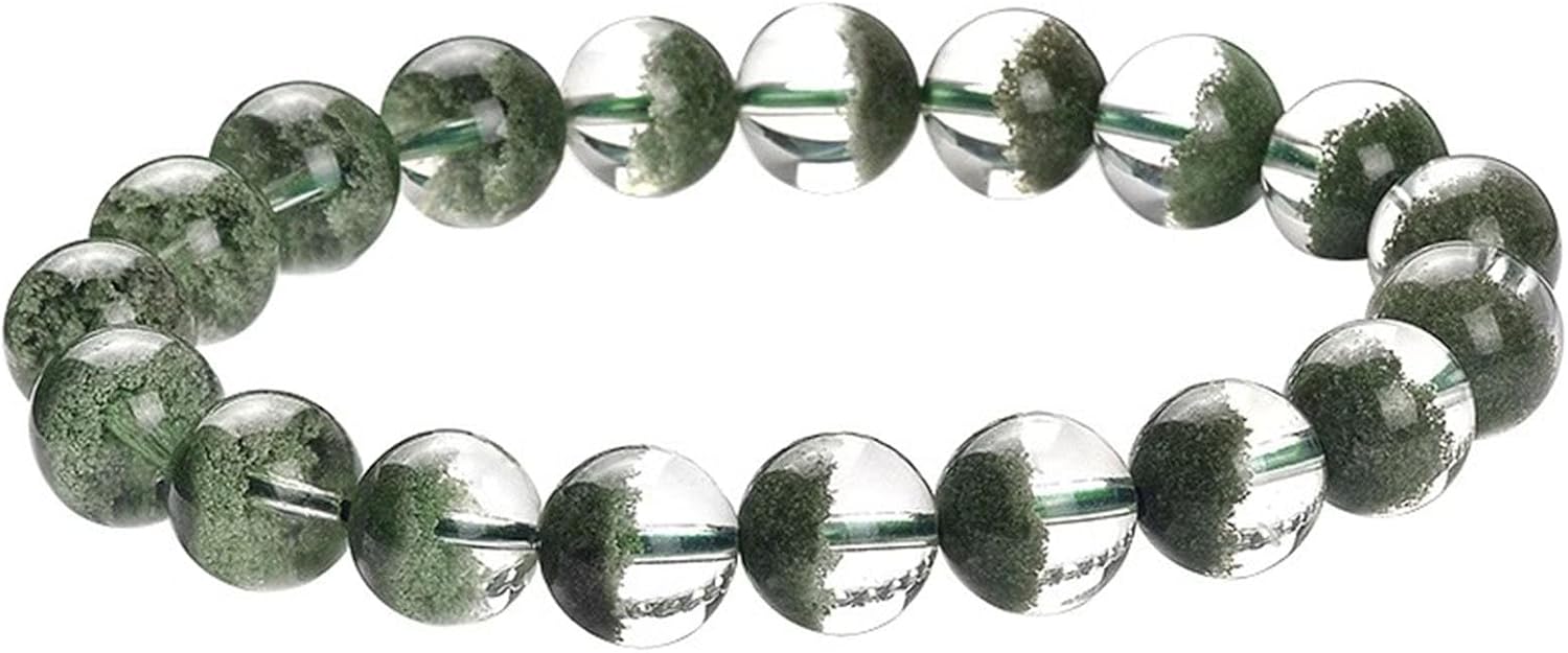 Green Phantom Quartz Bracelet - Natural Crystal Jewelry