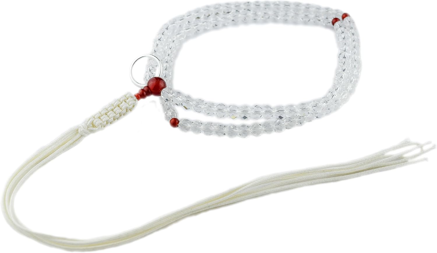 Kyoto Asahiya 108 Crystal Quartz Juzu Prayer Beads