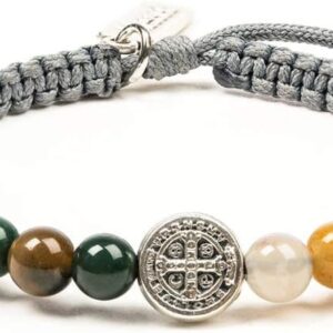 Saint Benedict Protection Bracelet – Handwoven in Italy