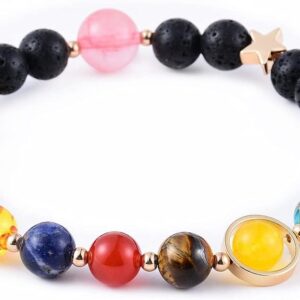 Galaxy Solar System Bracelet - 8 Planets Chakra Diffuser