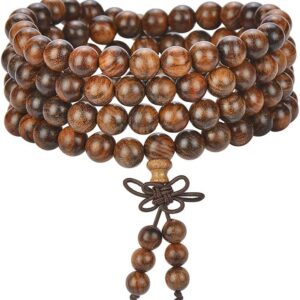 Mala Beads Bracelet 108 Beads Sandalwood Meditation