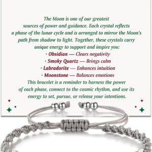 Moonstone Healing Bracelet for Women, Spiritual Crystal Gift