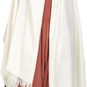 likemary Pashmina Shawl - Large Merino Wool Blanket Scarf
