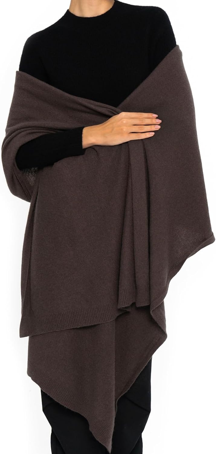 Women's Cashmere Wool Oversized Shawl Wrap, ENETIX