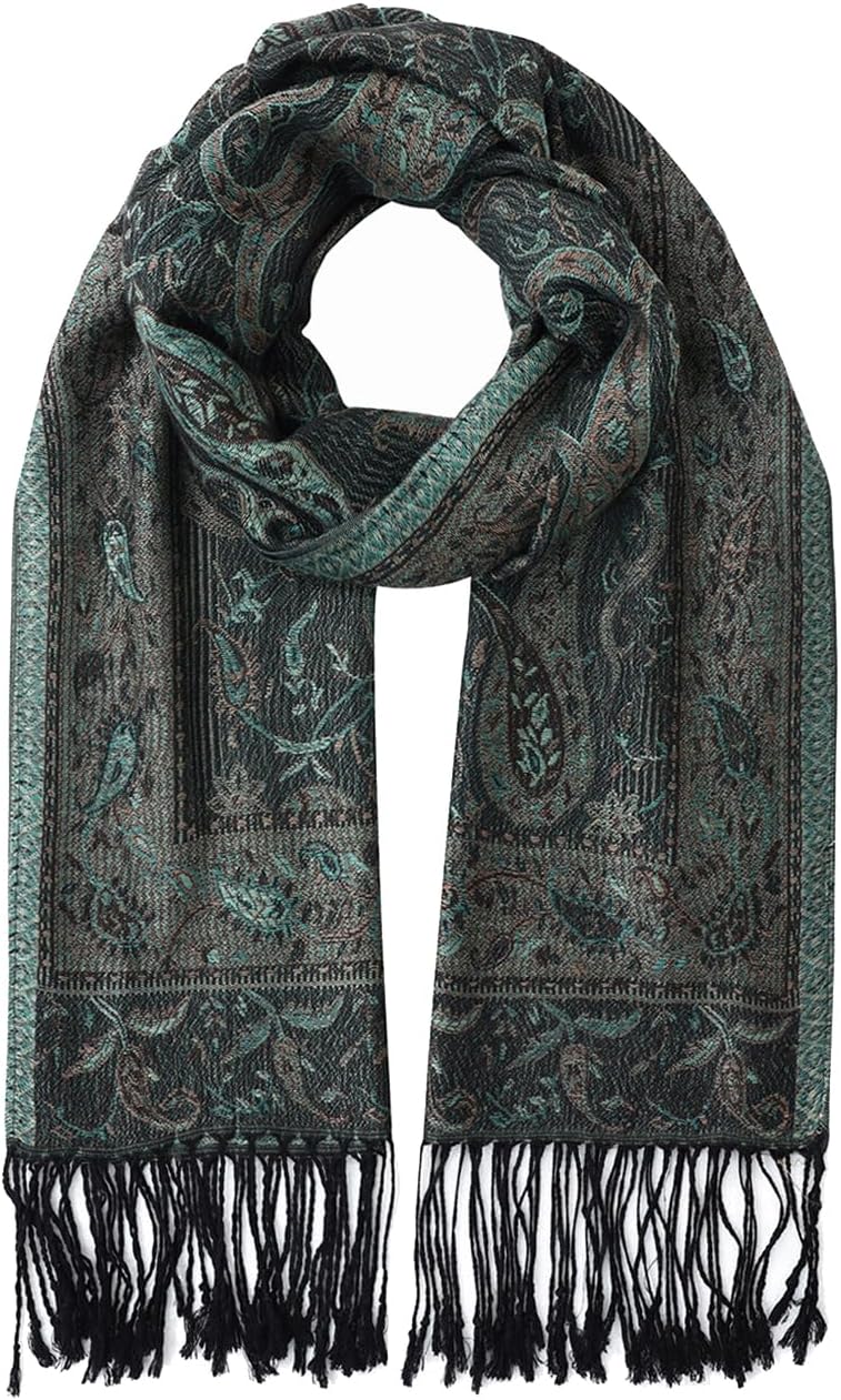 Umjetnost Paisley Pashmina Scarf - Soft Silky Wrap Shawl