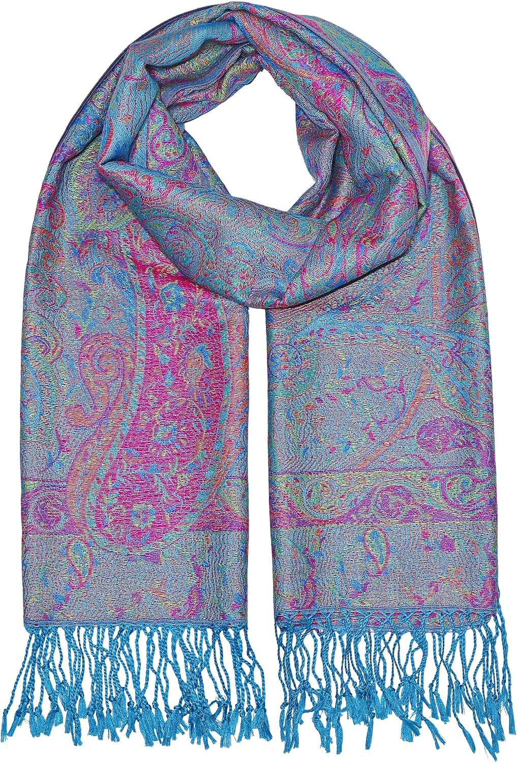 Reversible Paisley Pashmina Scarf - Women's All-Season Wrap
