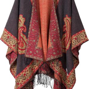 Urban CoCo Vintage Tassel Poncho Wrap - Women's Cape