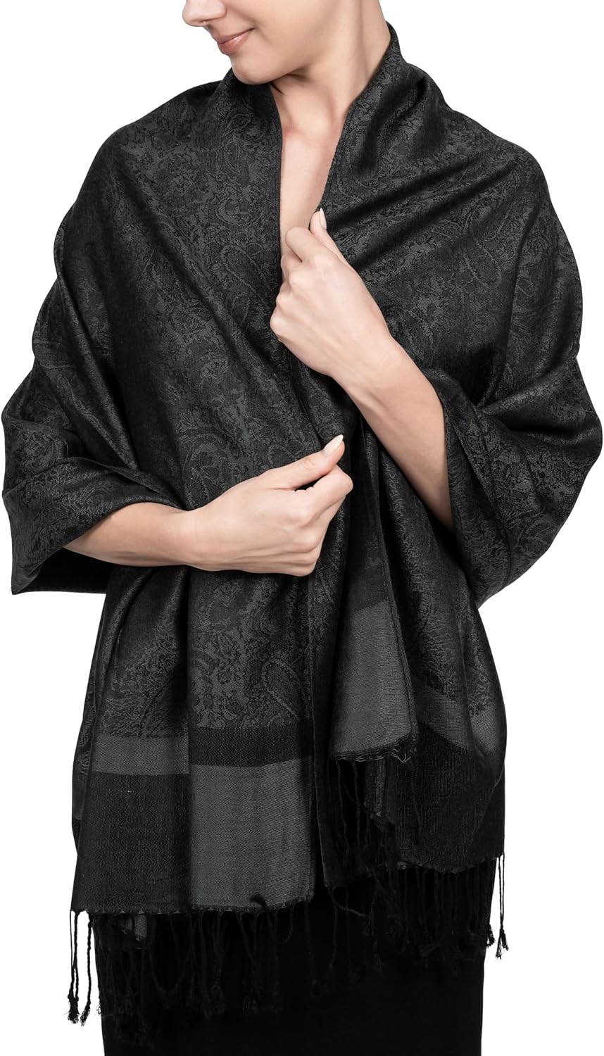Achillea Paisley Pashmina Scarf – Lightweight Wrap & Shawl