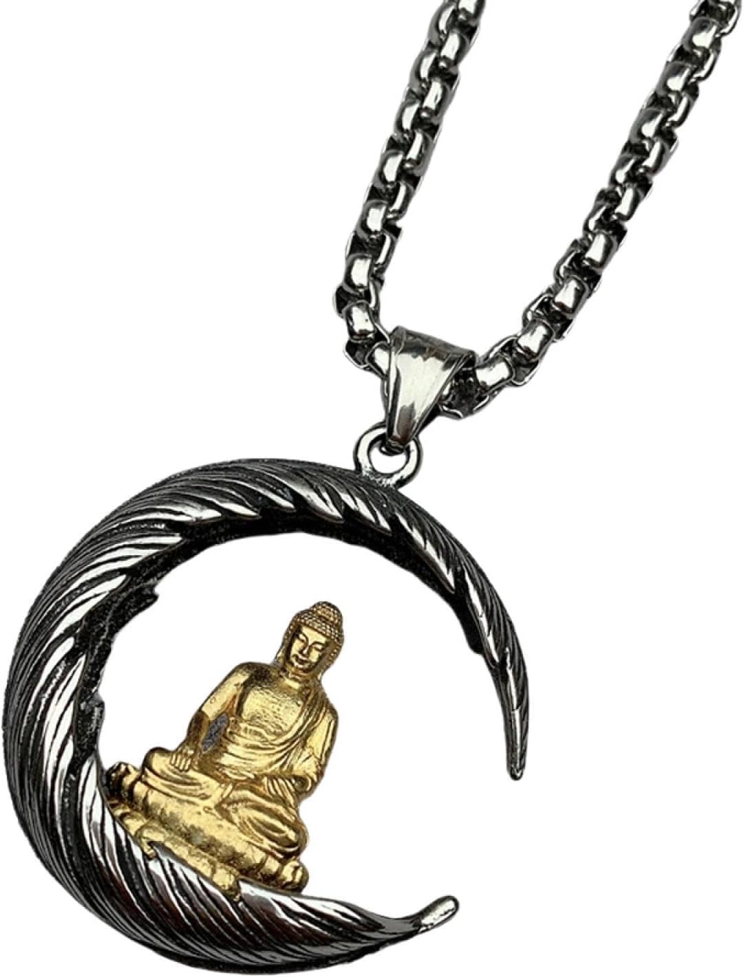 Chunky Buddha Pendant Necklace for Men