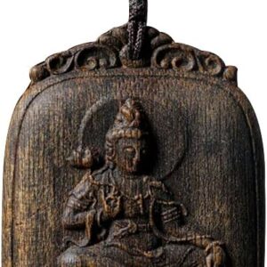 Vintage Agarwood Buddha Pendant, Luck & Blessings
