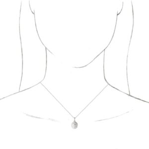 Bonyak Platinum Meditation Buddha Necklace