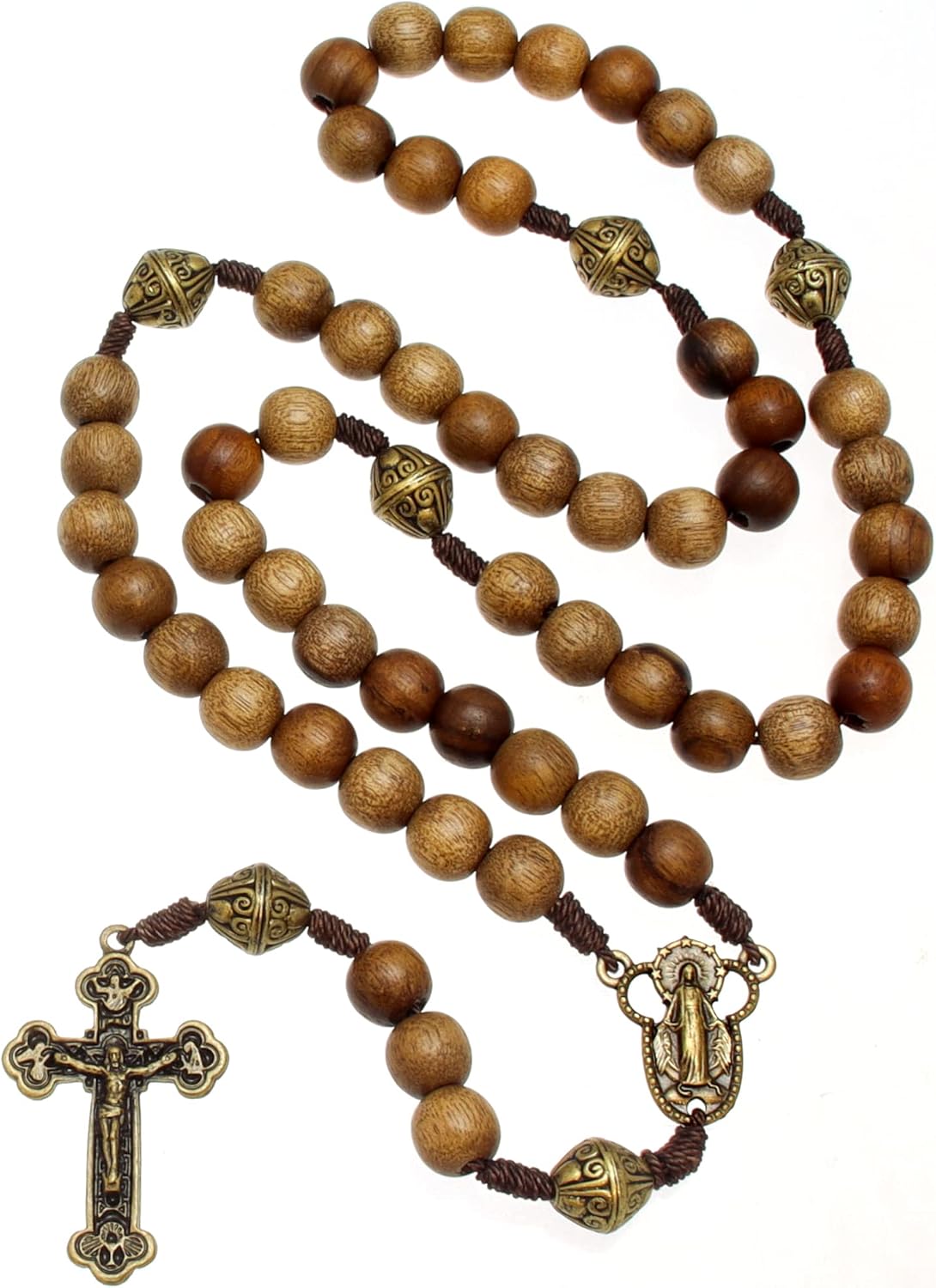 Alexander Castle Rosary in Brazilian Walnut with Gift Pouch
