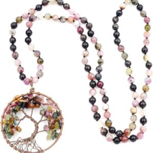Handmade Buddhist Mala Beads Necklace 108 Stone