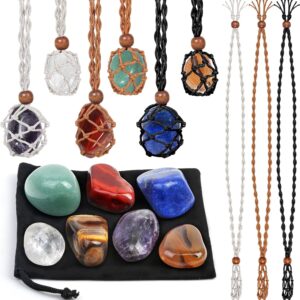 Evatage 7-Chakra Crystal Necklace Holder Set