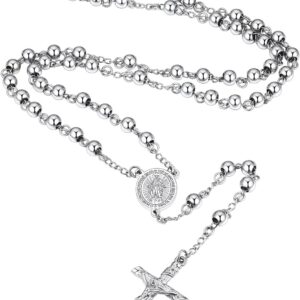 Supcare Custom Catholic Rosary Necklace - Gift Boxed