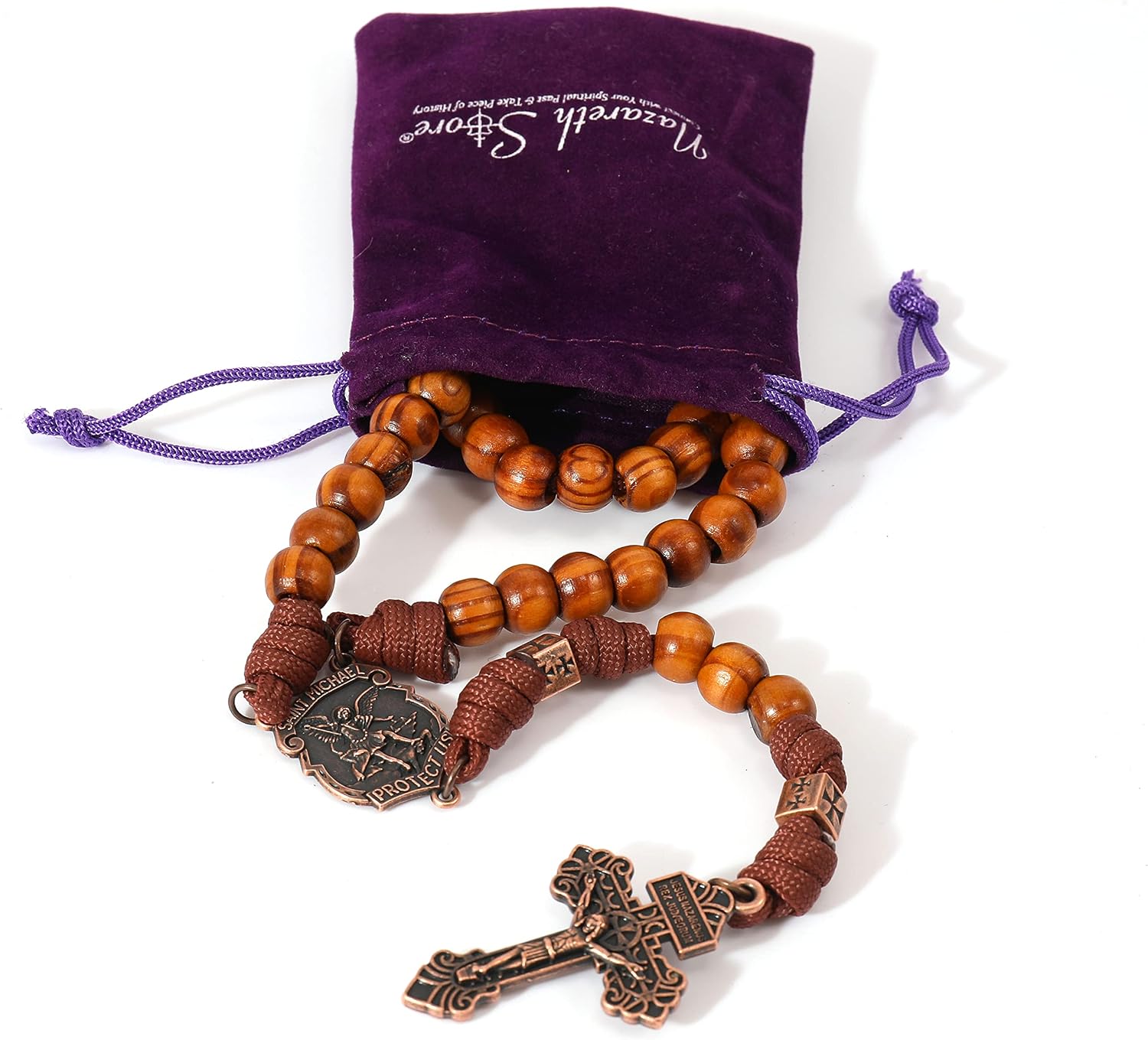 St. Michael Paracord Rosary – Rugged Catholic Necklace