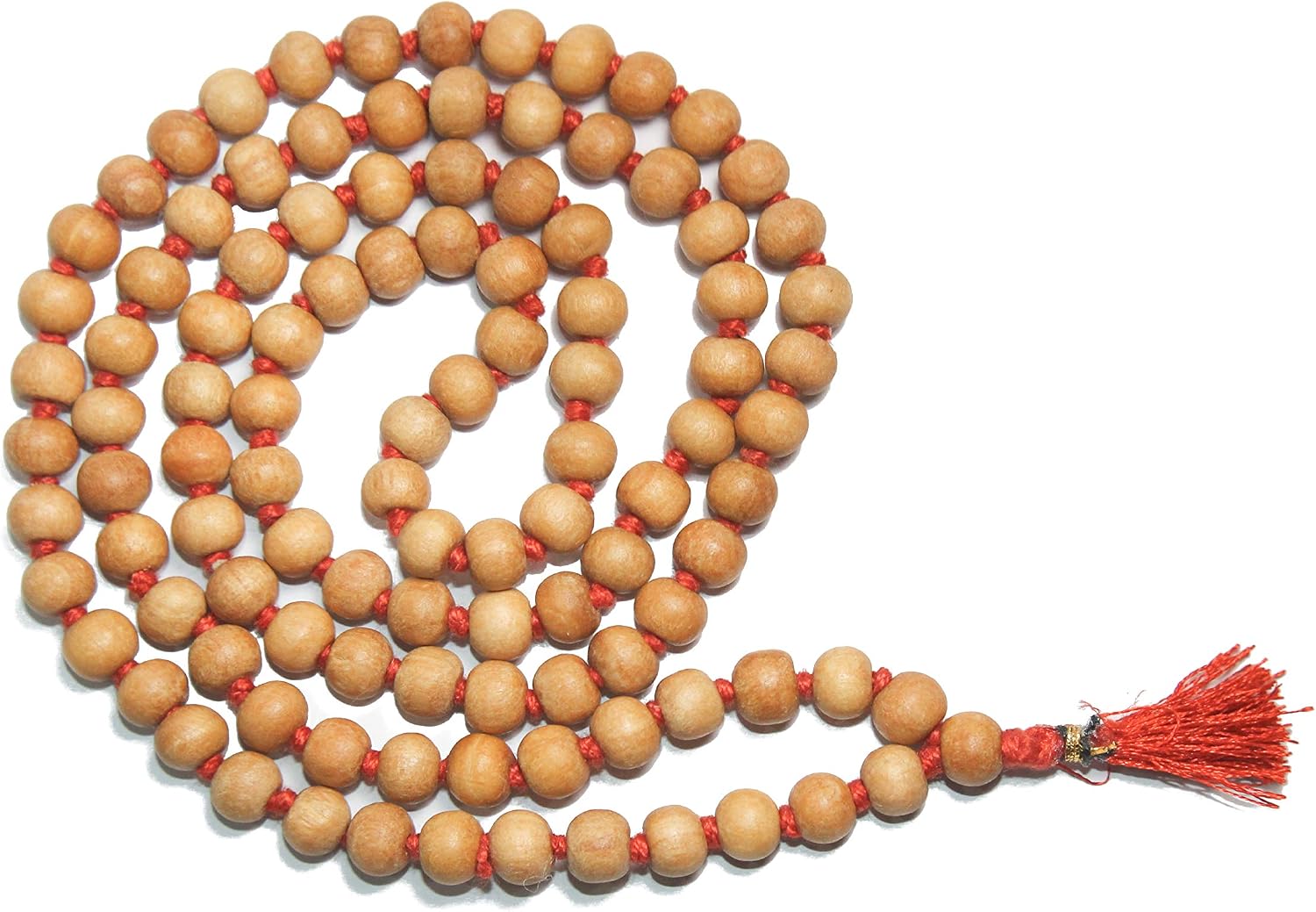 IS4A 109-Bead Tulsi Japa Mala Prayer Necklace
