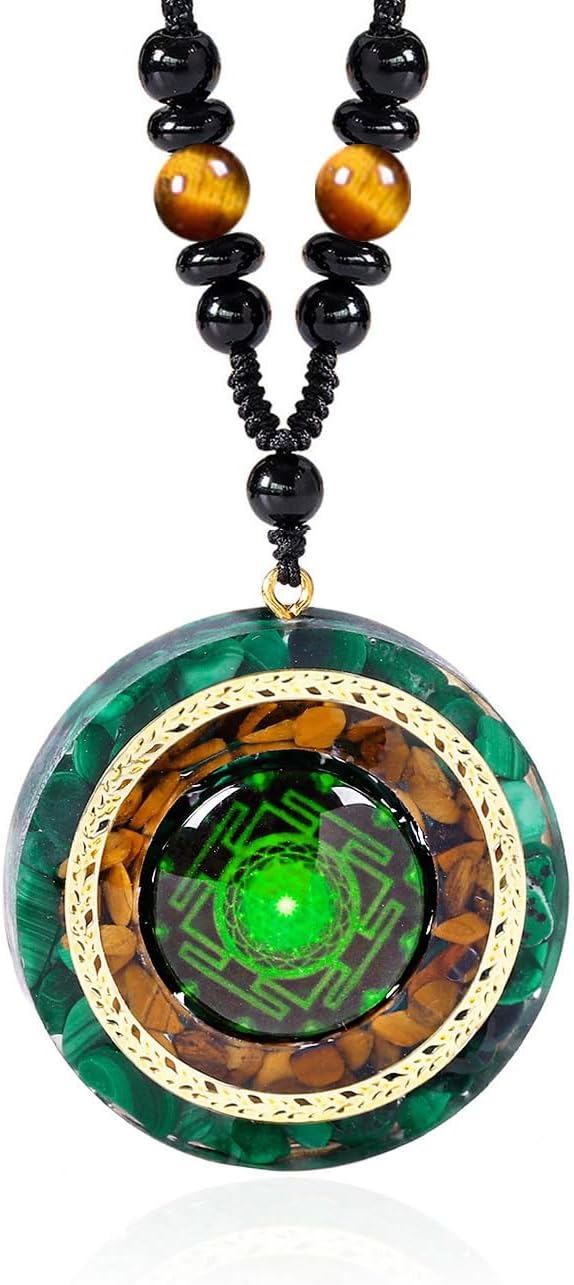 Day Day Up Orgonite Necklace - Sri Yantra Pendant