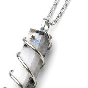Rainbow Moonstone Necklace – Lunar Balance & Creativity