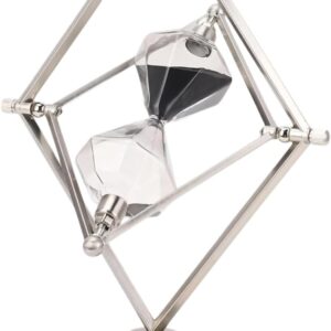 30-Min Rotating Antique Sand Timer - Vintage Metal Clock