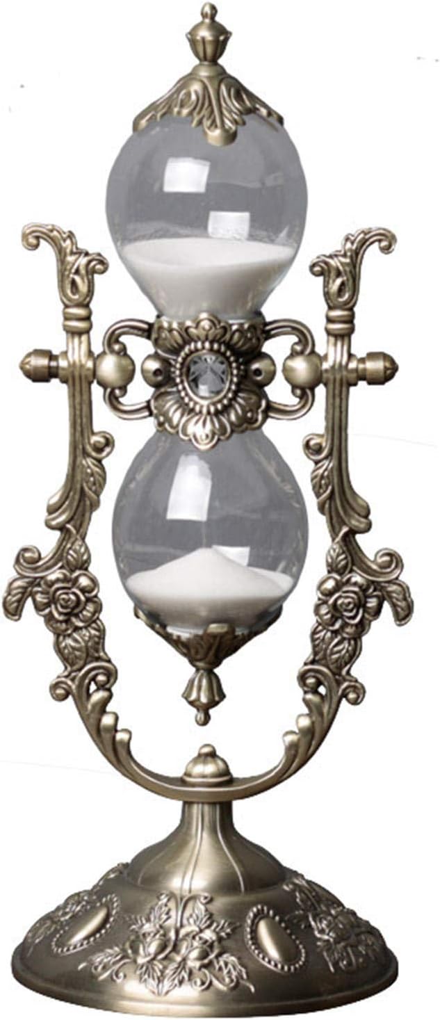 15-Minute Golden Hourglass Timer – Vintage Desk Decor
