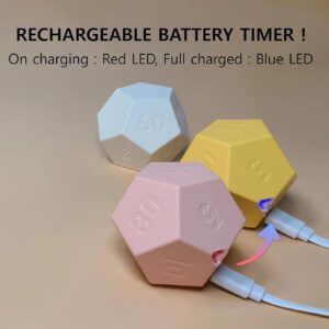 CREAVIVA Cube Pomodoro Timer - Rechargeable Productivity Timer