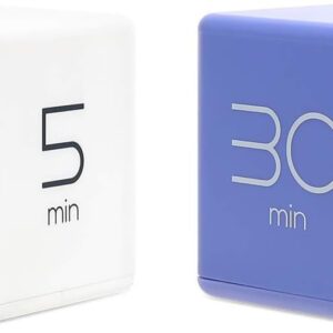 Mooas Cube Timer Bundle – White & Violet, 5-60 Min Intervals