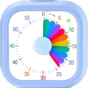 Mwellewm Visual Timer, 60 Min Countdown, Kids & Study Use