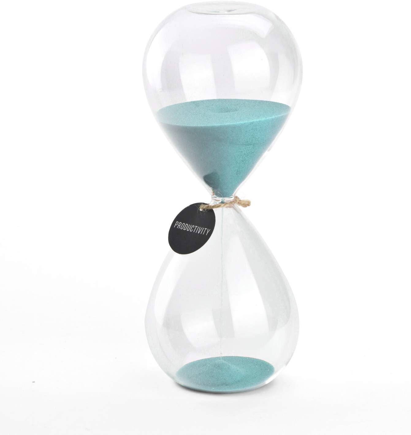 SWISSELITE Hourglass Sand Timer Set - Glass Desk Decor