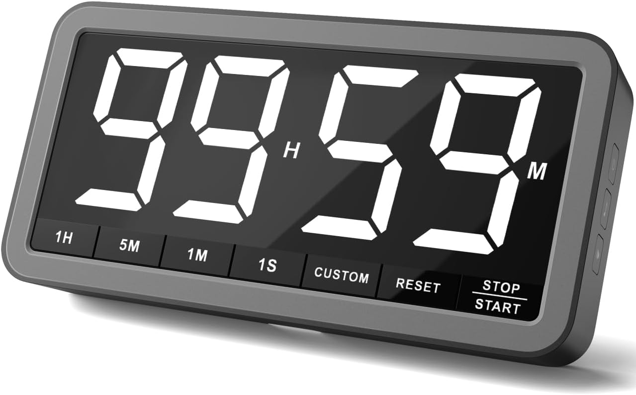 VOCOO Kitchen Timer, 7.8" Large Display, 99-Hour Timer