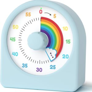 LIORQUE Kids Visual Timer w/ Pause, 60-Min Countdown