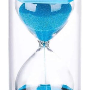 20-Min Blue Hourglass Timer – Kids & Classroom Tool