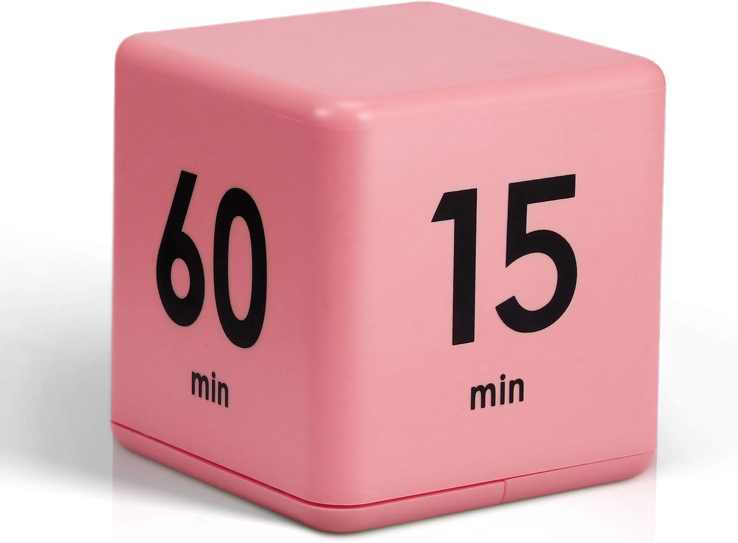 Weewooday Cube Timer, Pink - 4 Time Settings