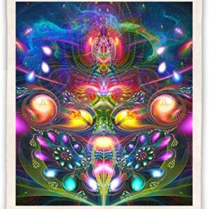 Psychedelic Fleece Blanket – Trippy Sherpa Large