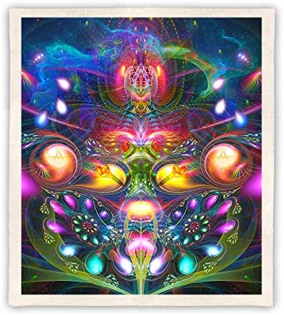 Psychedelic Fleece Blanket – Trippy Sherpa Large