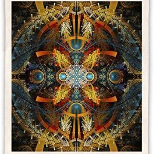 Merkaba Throw Blanket - Sherpa Fleece Star Blanket (Large)