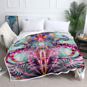 Pumayana Meditation Blanket – Soft Crushed Velvet Fleece
