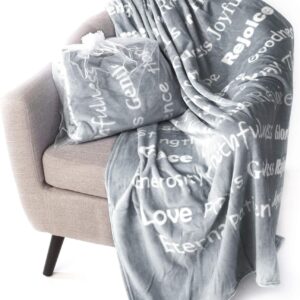 Faith Christian Blanket - Plush Throw for Family Gifts