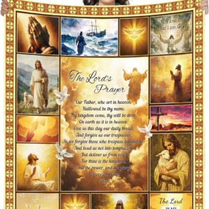 Bozidol 50"x60" The Lord's Prayer Christian Blanket