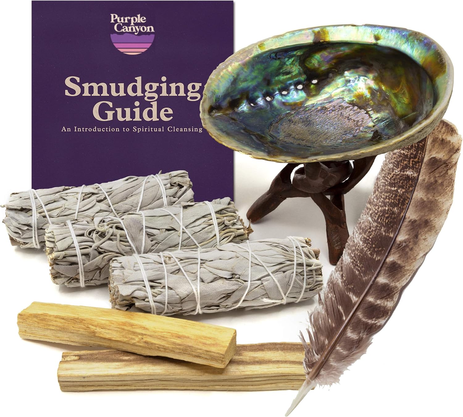 Purple Canyon Beginner's Smudge Kit - Sage & Palo Santo Set