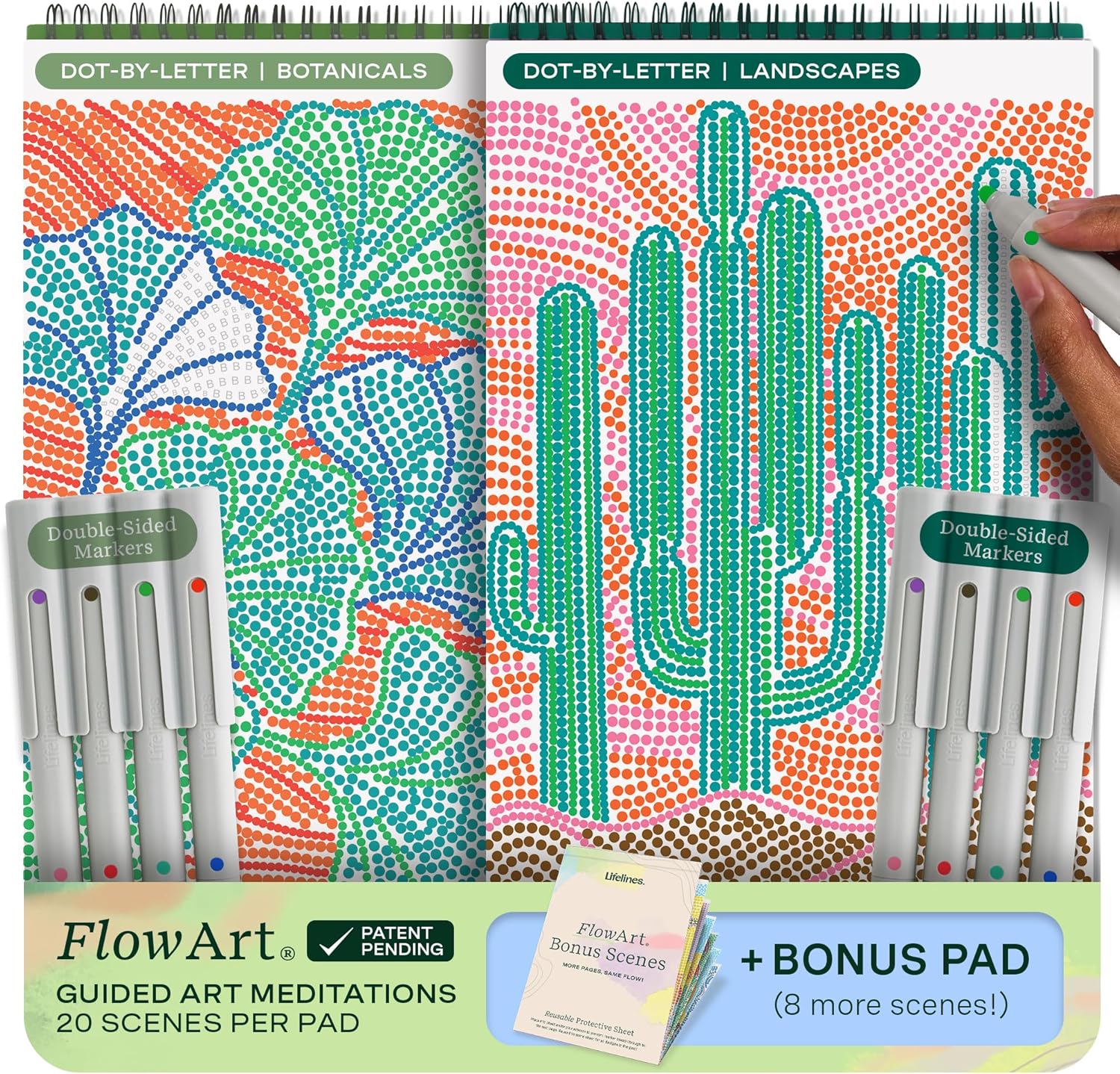Lifelines FlowArt Activity Pads 2-Pack + Bonus